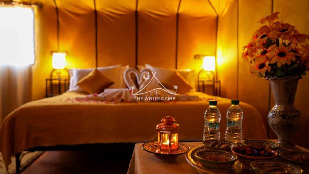 The White Camp, morocco luxury desert camp, Sahara Desert Luxury camp, Best desert camps in Morocco, Merzouga luxury desert camp, morocco desert camp, best desert camp in Merzouga, best luxury desert camp, Top-rated Sahara Desert Glamping In Morocco