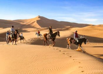 Horse Riding in the sahara desert - Sahara desert activities - the white camp